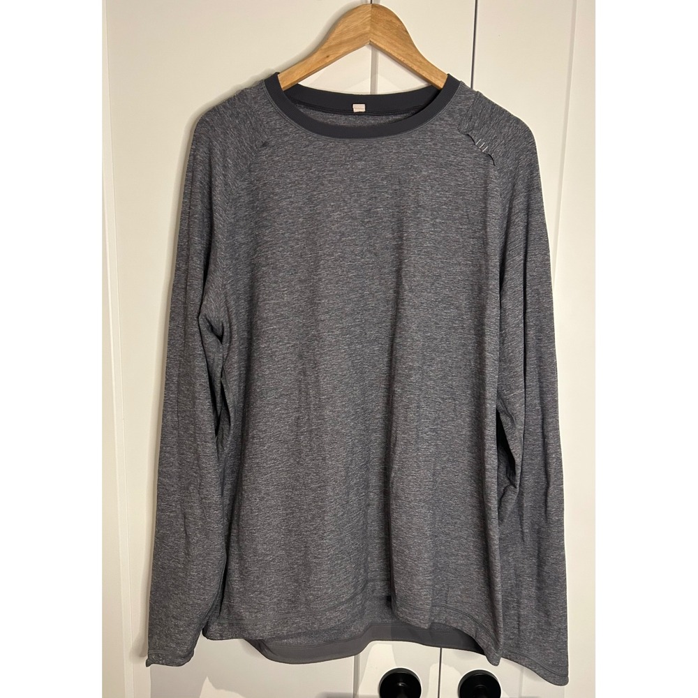 Lululemon Metal Vent Tech Long Sleeve Shirt Mens XXL Heathered Gray Activewear